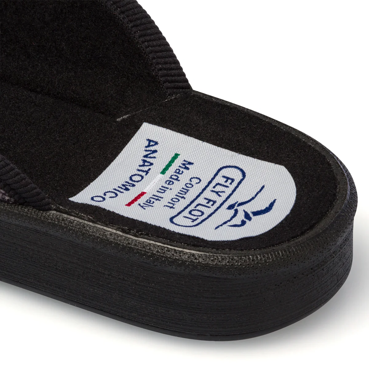 Pantofole da uomo grigie con sottopiede anatomico Fly Flot - Image 6