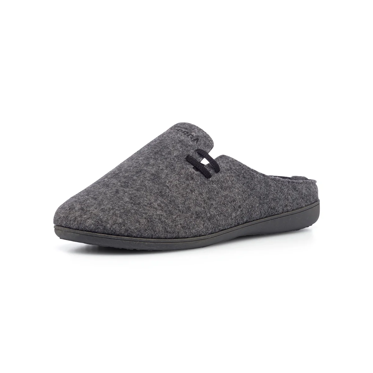 Pantofole da uomo grigie in tessuto con logo Superga - Image 2