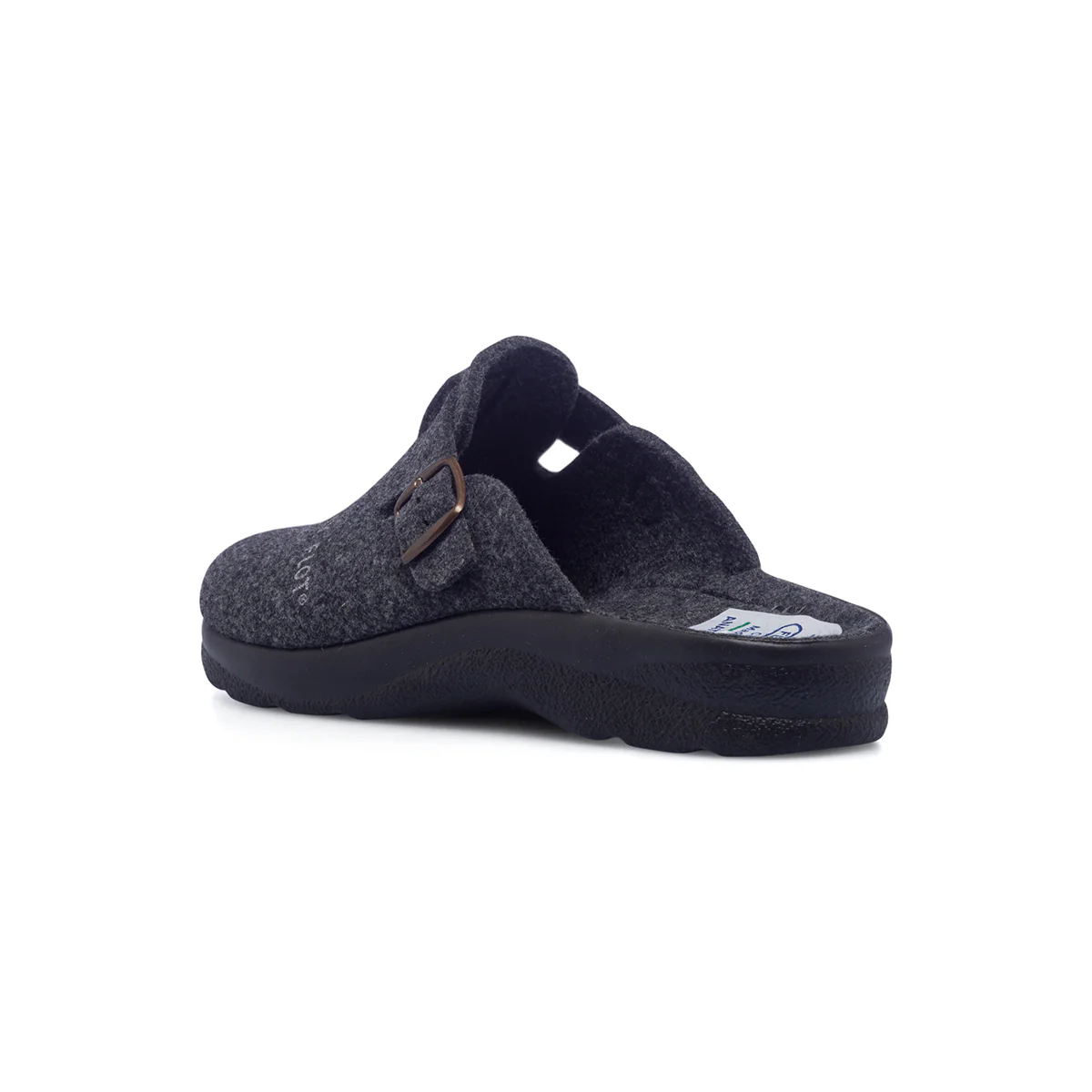 Pantofole da uomo grigie in tessuto Fly Flot - Image 3
