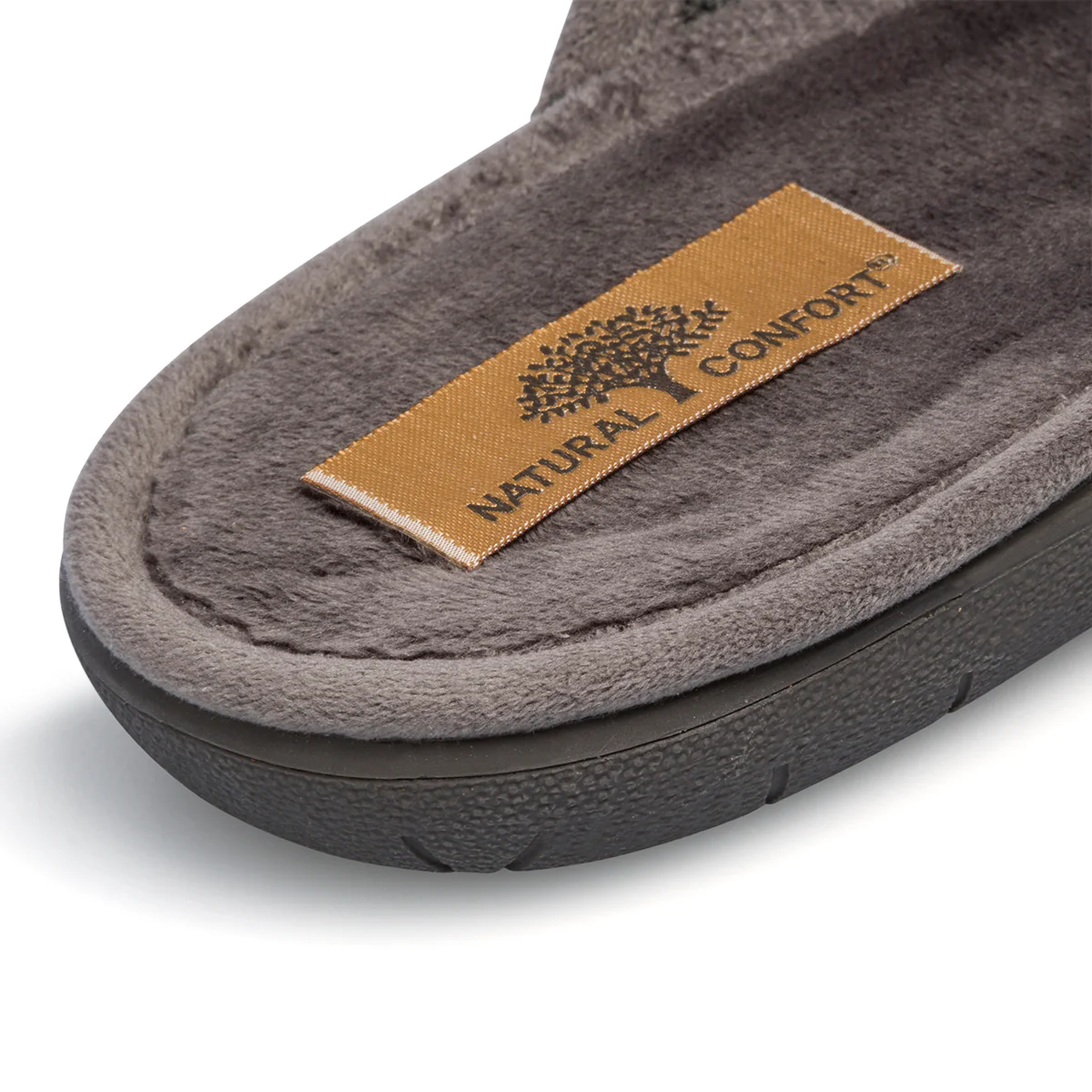 Pantofole da uomo grigie in tessuto Natural Confort - Image 12