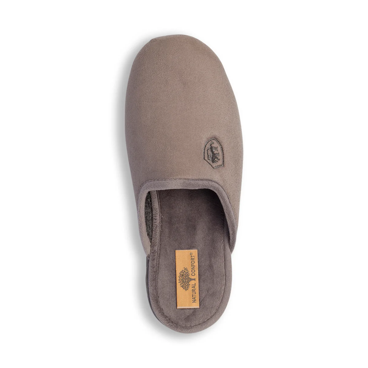 Pantofole da uomo grigie in tessuto Natural Confort - Image 13
