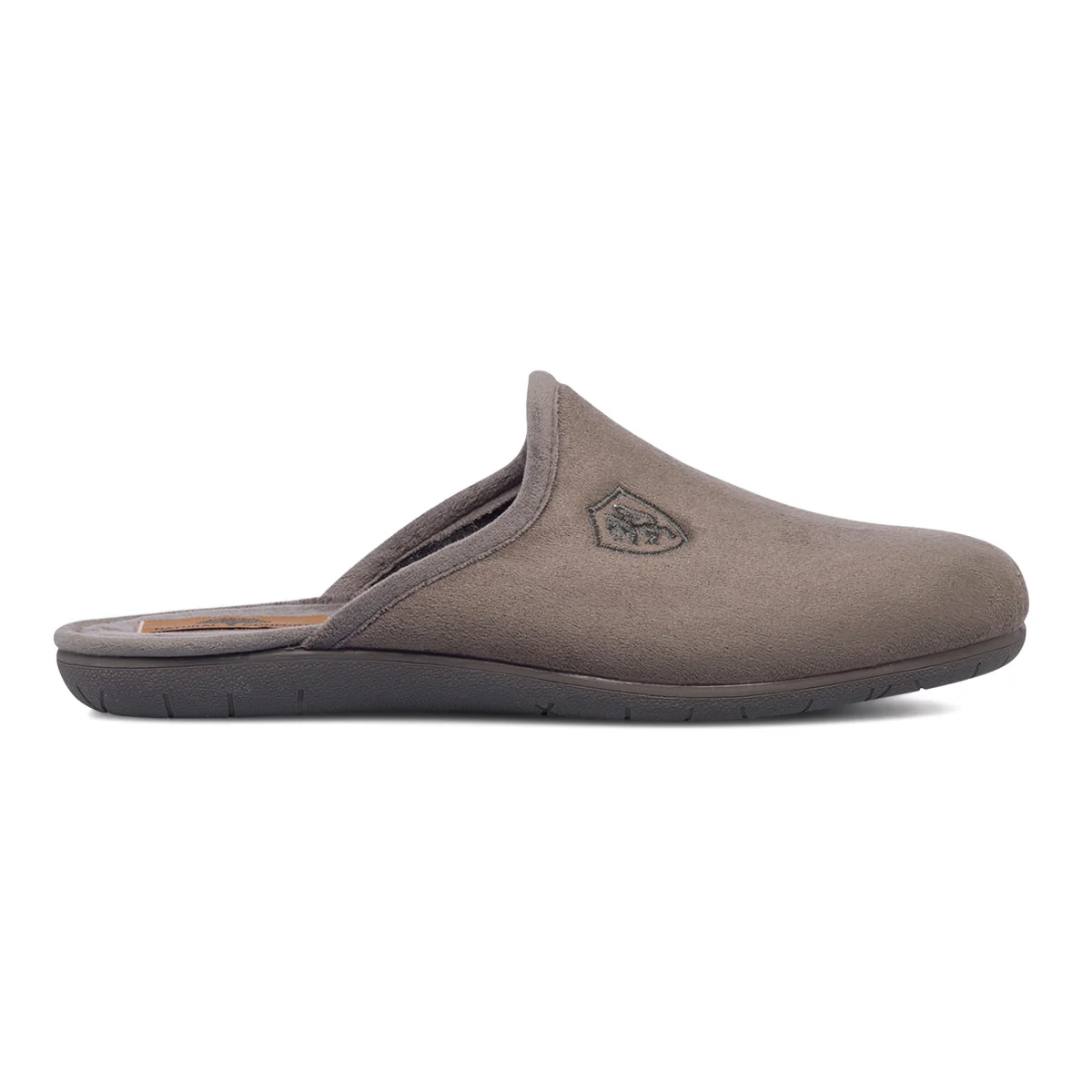Pantofole da uomo grigie in tessuto Natural Confort - Image 6