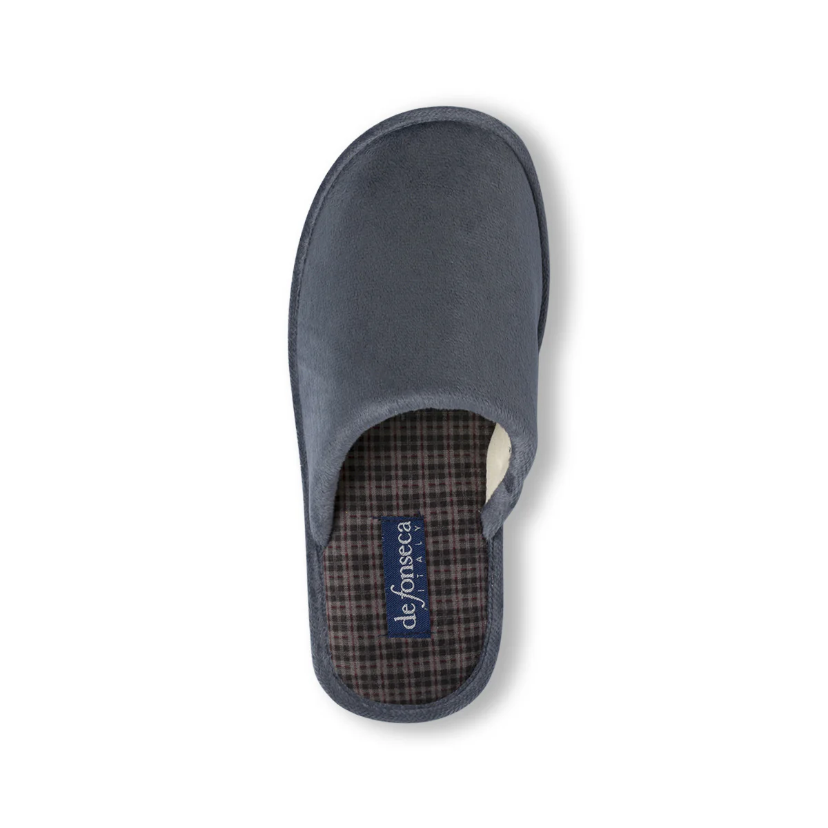 Pantofole da Uomo in Tessuto Grigio Leggere e Comode De Fonseca - Image 5