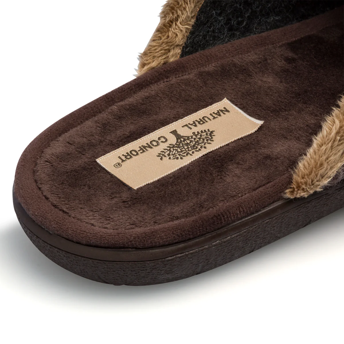 Pantofole da uomo in tessuto multicolore Natural Confort - Image 6