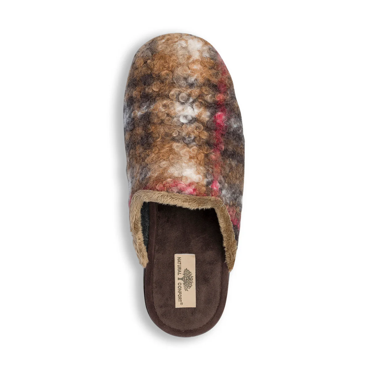 Pantofole da uomo in tessuto multicolore Natural Confort - Image 7
