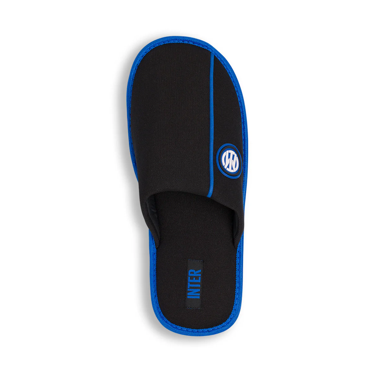 Pantofole da uomo Inter nere con logo e dettagli blu - Image 6