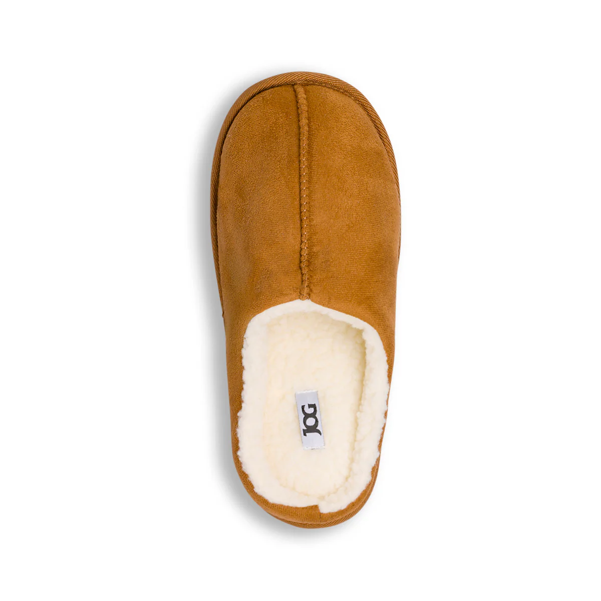 Pantofole da uomo Jog ocra con interno in morbida pelliccia sintetica - Image 6