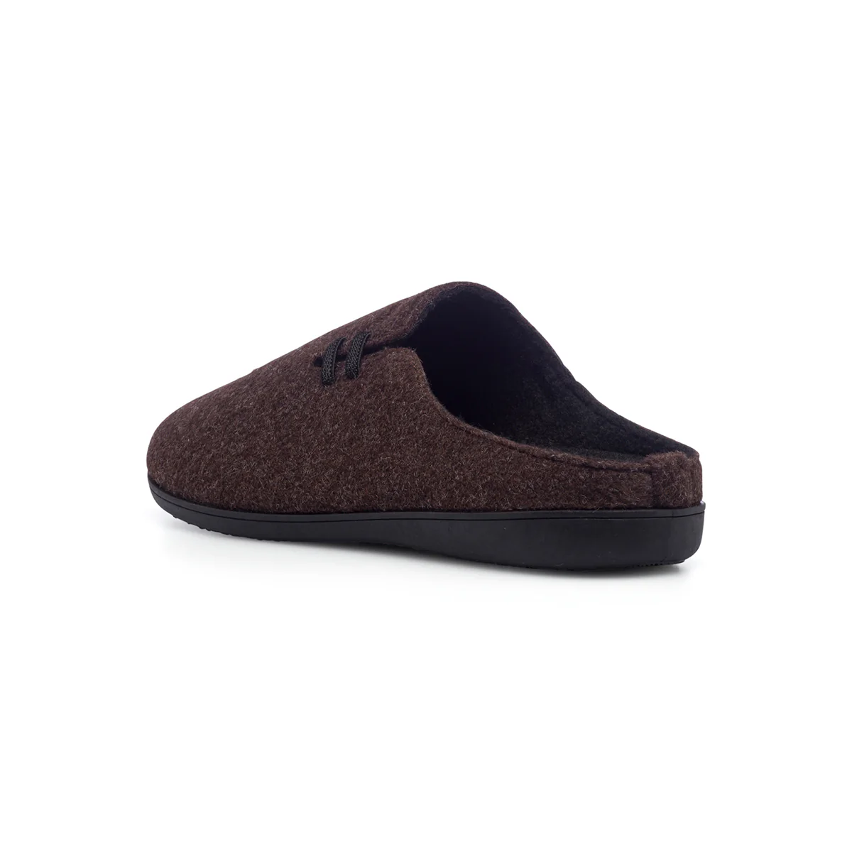 Pantofole da uomo marroni in tessuto con logo Superga - Image 3
