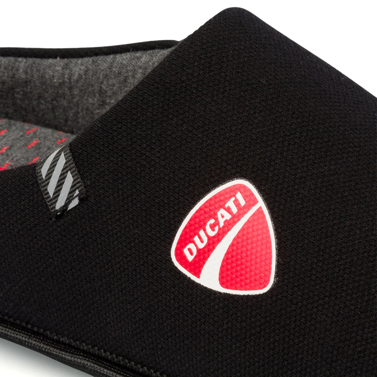 Pantofole da uomo nere con logo Ducati - Image 6