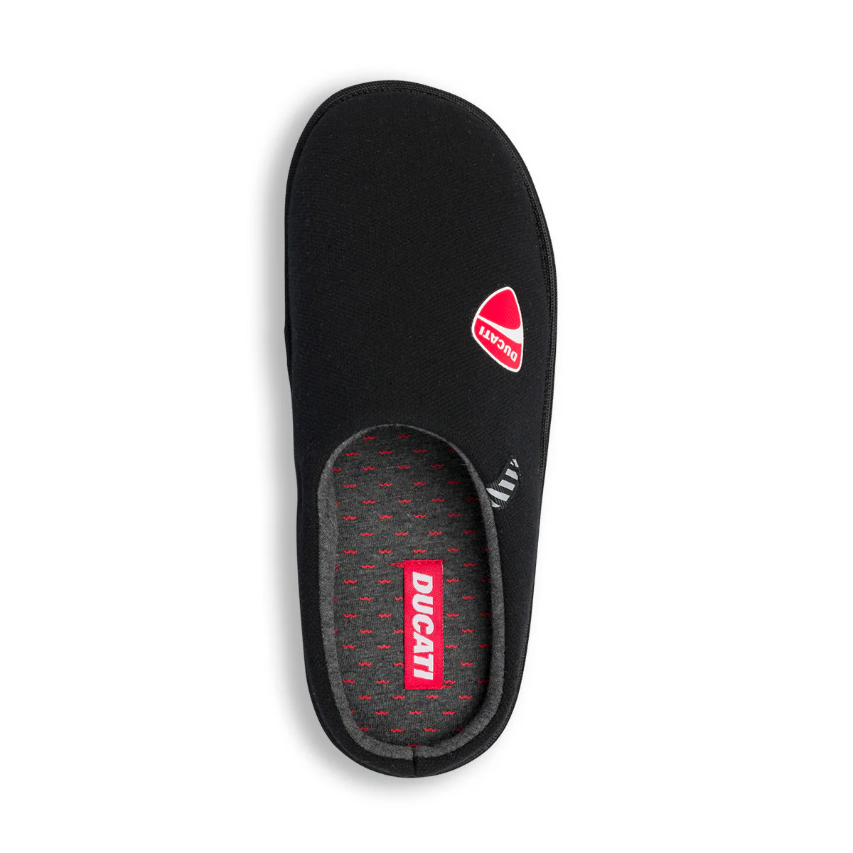 Pantofole da uomo nere con logo Ducati - Image 8