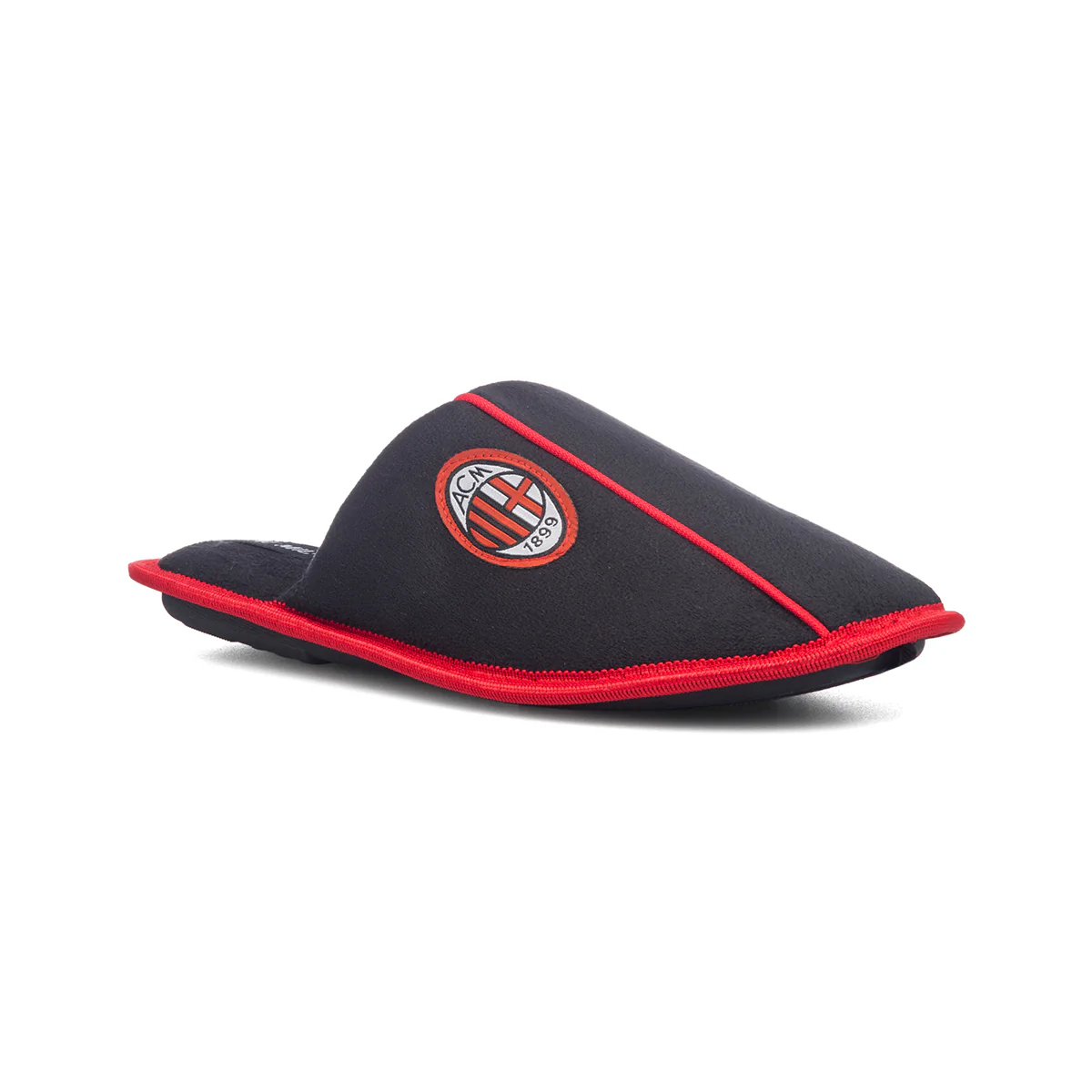 Pantofole da uomo nere e rosse Milan - Image 2