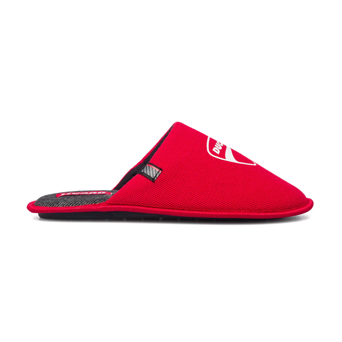 Pantofole da uomo rosse con logo a contrasto Ducati - Image 4