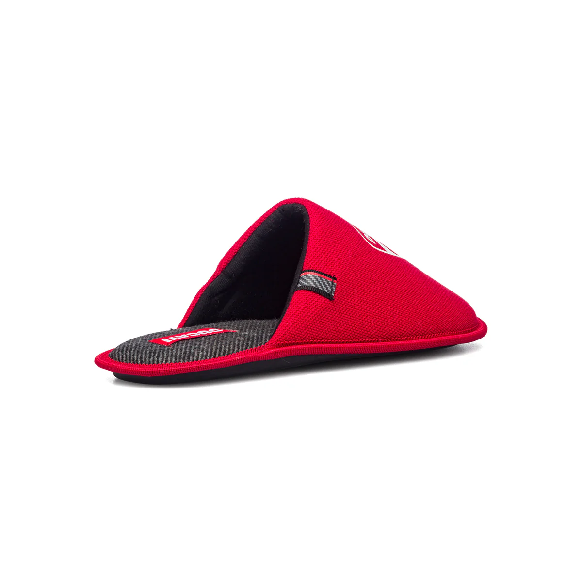 Pantofole da uomo rosse con logo a contrasto Ducati - Image 5