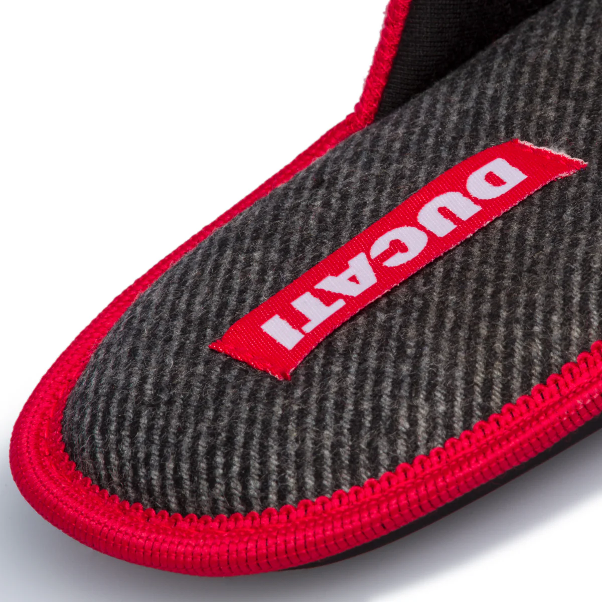 Pantofole da uomo rosse con logo a contrasto Ducati - Image 8