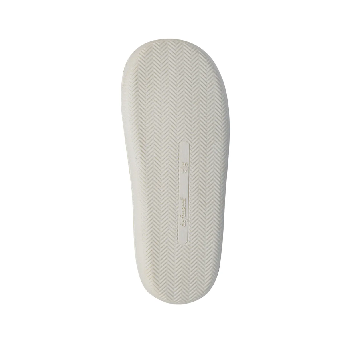 Pantofole donna De Fonseca bianche in ecopelliccia con inserti argento - Image 5