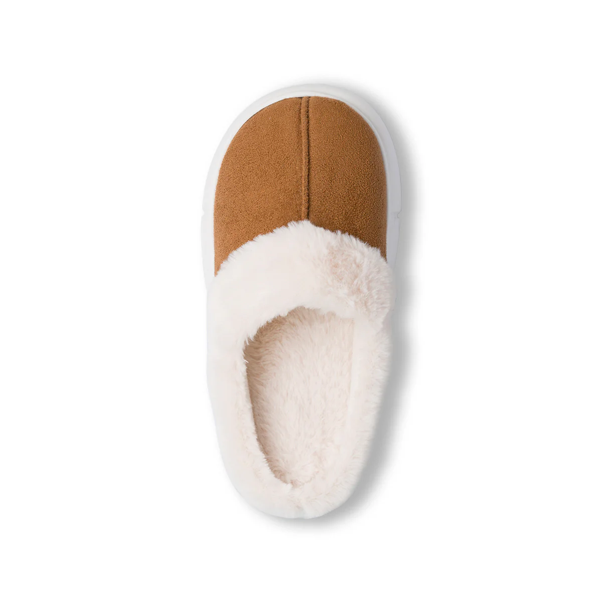 Pantofole effetto scamosciato color cuoio da Donna Jog - Image 7