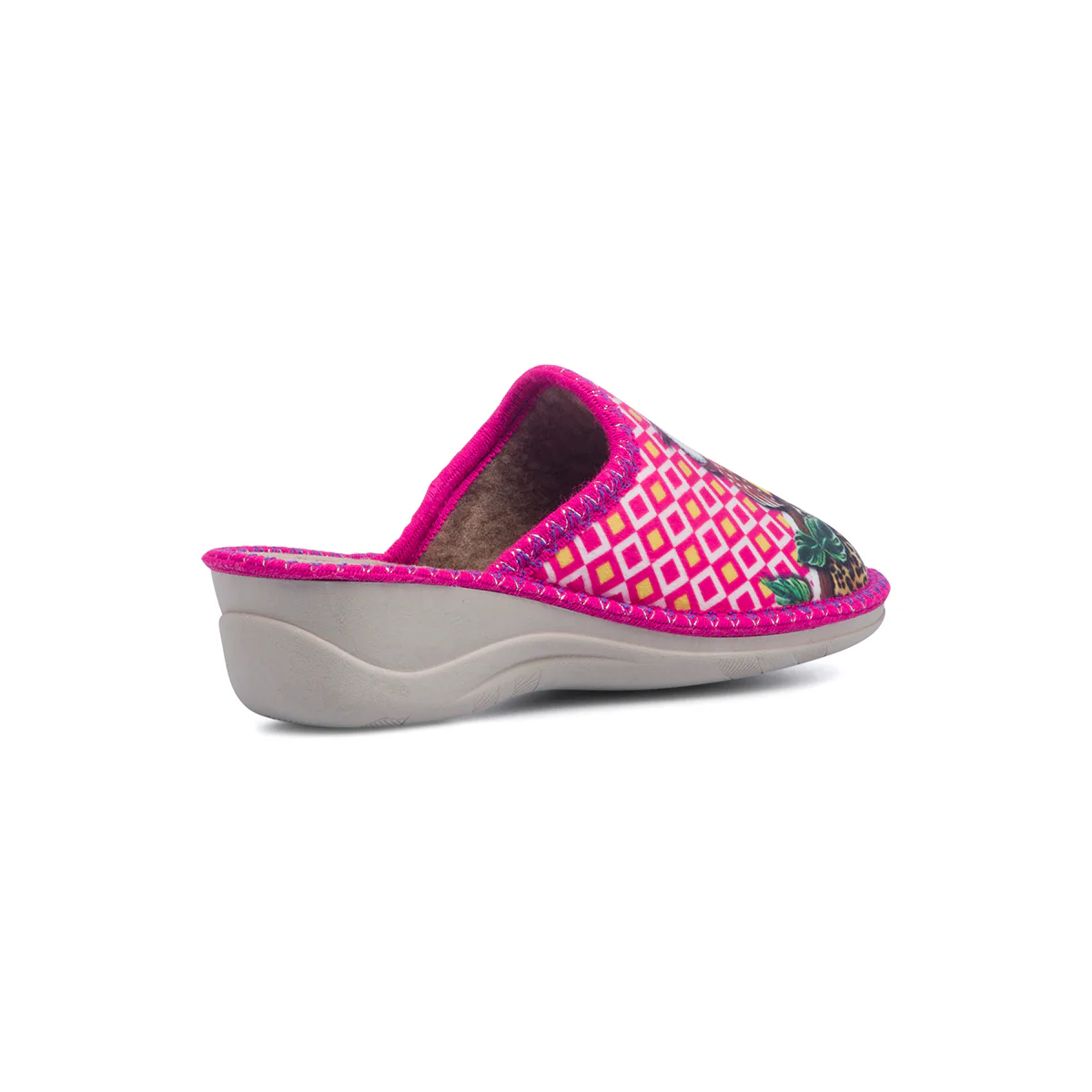 Pantofole fucsia da donna con civetta Edhonè - Image 3