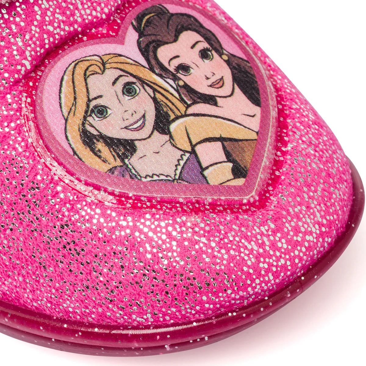 Pantofole fucsia e rosa glitterate da bambina con principesse Disney - Image 5