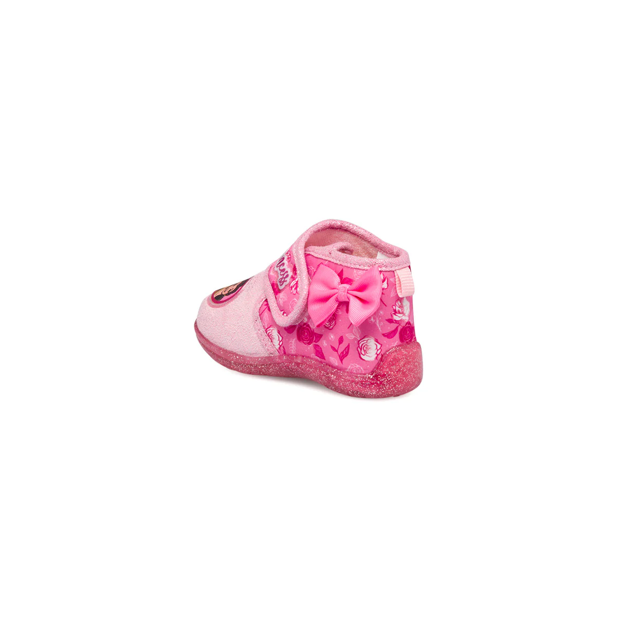 Pantofole fucsia e rosa glitterate da bambina con principesse Disney - Image 3