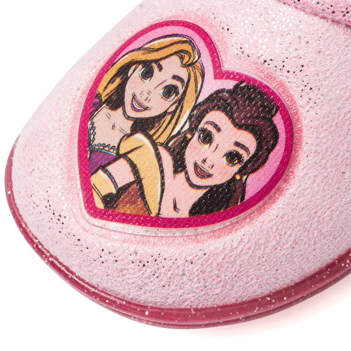 Pantofole fucsia e rosa glitterate da bambina con principesse Disney - Image 5