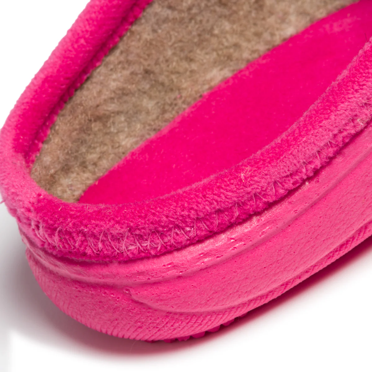 Pantofole fucsia in tessuto con profili tono su tono Forzasette - Image 7