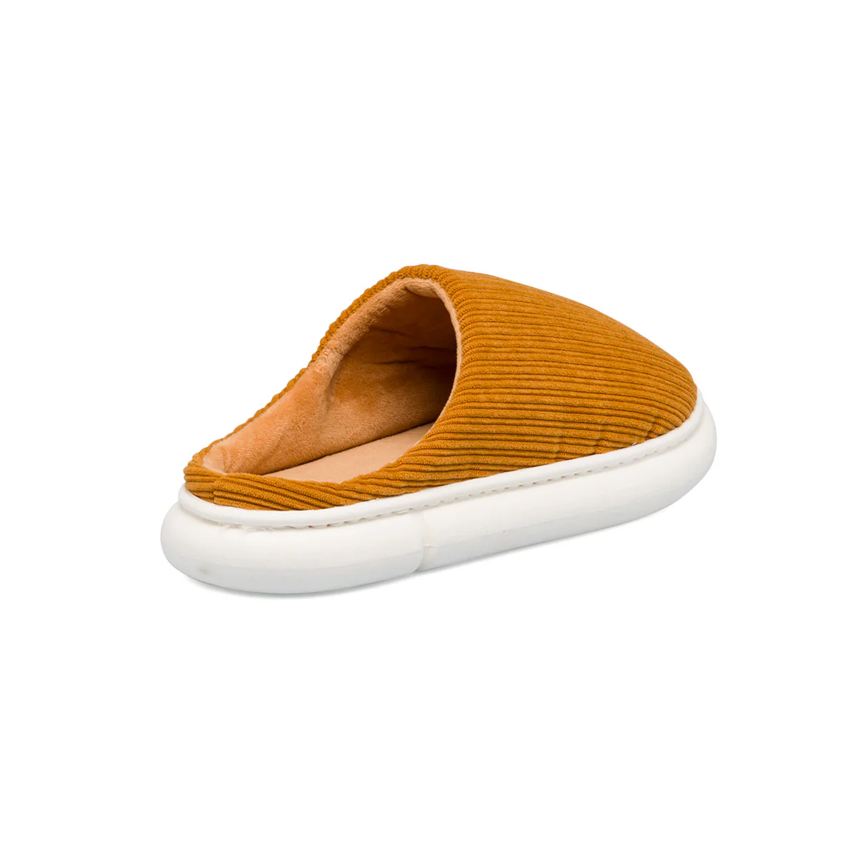Pantofole giallo ocra in tessuto da uomo Jog - Image 3