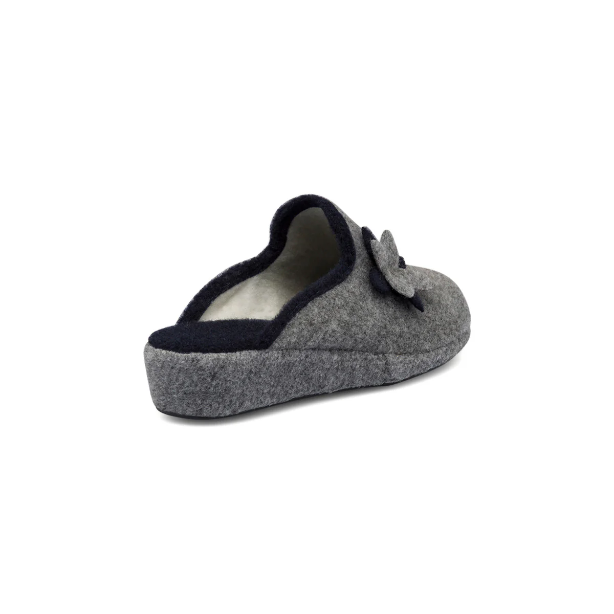 Pantofole grigie da donna con fiore StilRosa - Image 3
