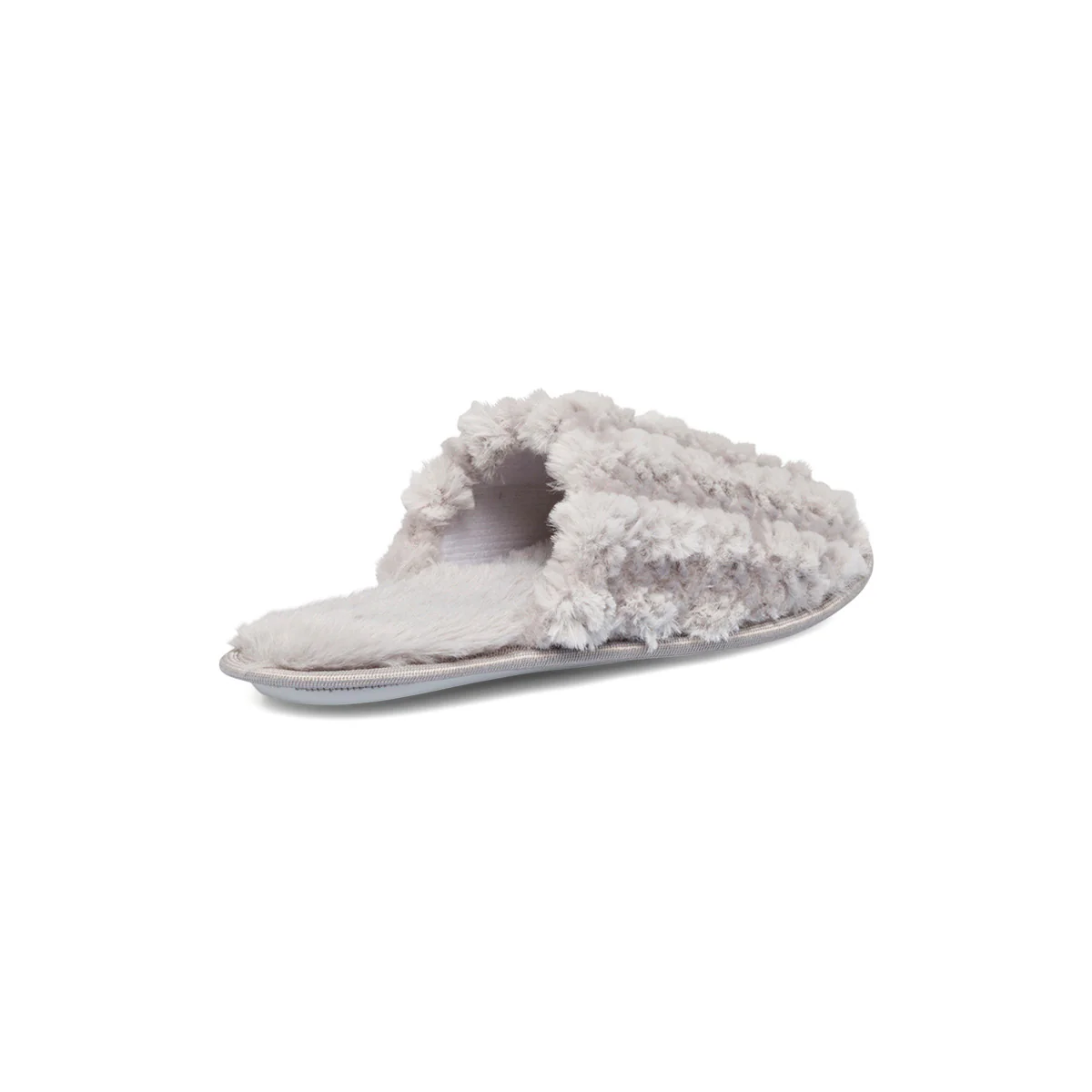 Pantofole grigie da donna in pelliccia sintetica Jog - Image 3