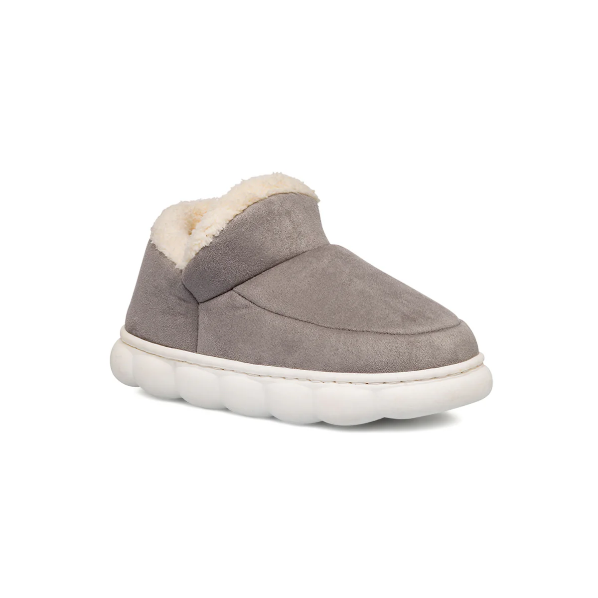 Pantofole grigie da Donna in similpelle effetto scamosciato Lora Ferres - Image 2