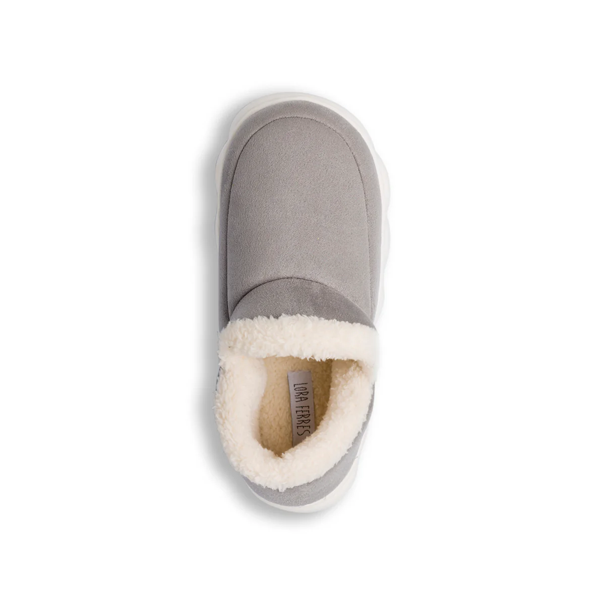 Pantofole grigie da Donna in similpelle effetto scamosciato Lora Ferres - Image 6