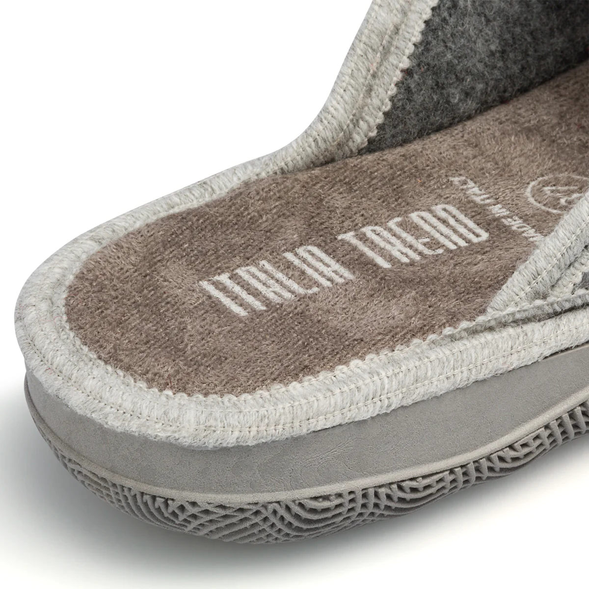 Pantofole grigie da donna in tessuto con gattino Italia Trend - Image 6