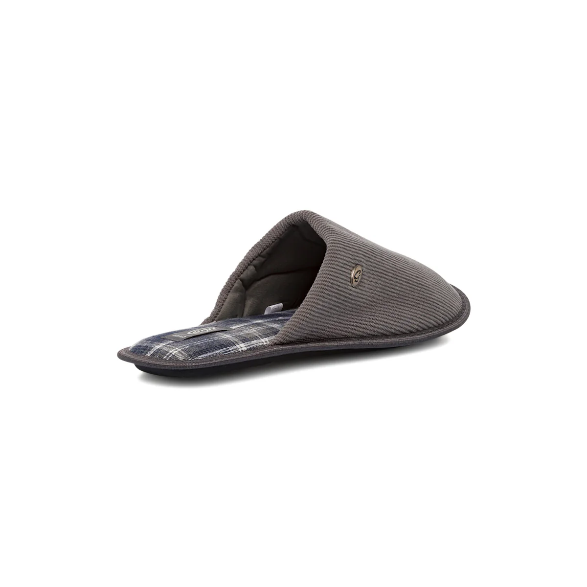 Pantofole grigie da Uomo in tessuto a coste Griff - Image 3