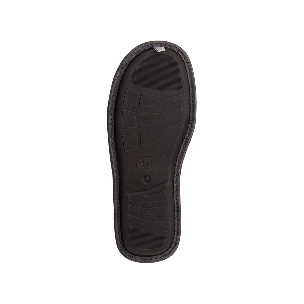Pantofole grigie da Uomo in tessuto a coste Griff - Image 4