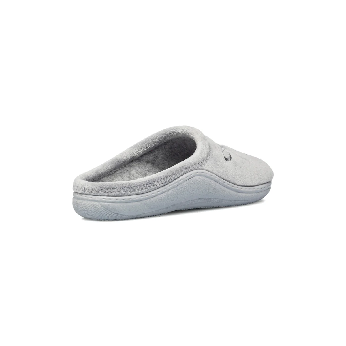 Pantofole grigie in tessuto con fiore ricamato Forzasette - Image 3