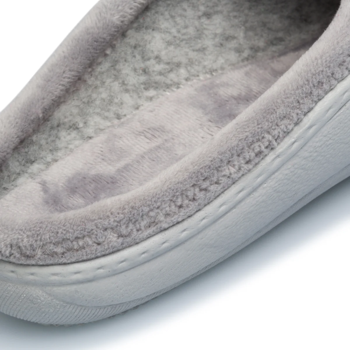 Pantofole grigie in tessuto con fiore ricamato Forzasette - Image 7
