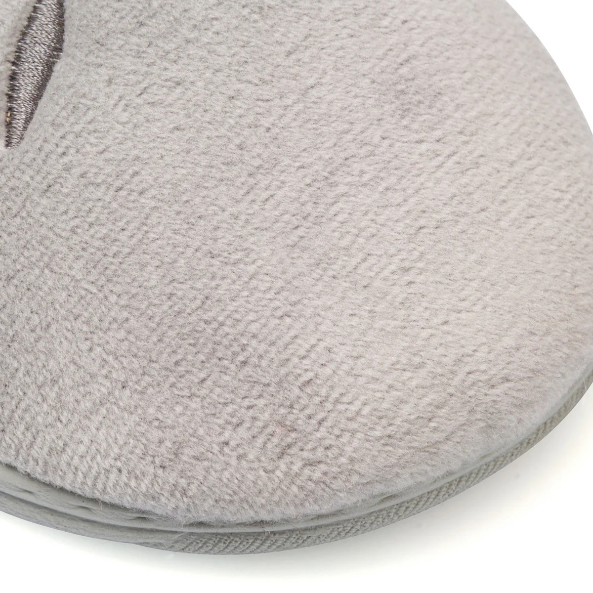 Pantofole grigie in tessuto da donna con decorazione StilRosa - Image 5