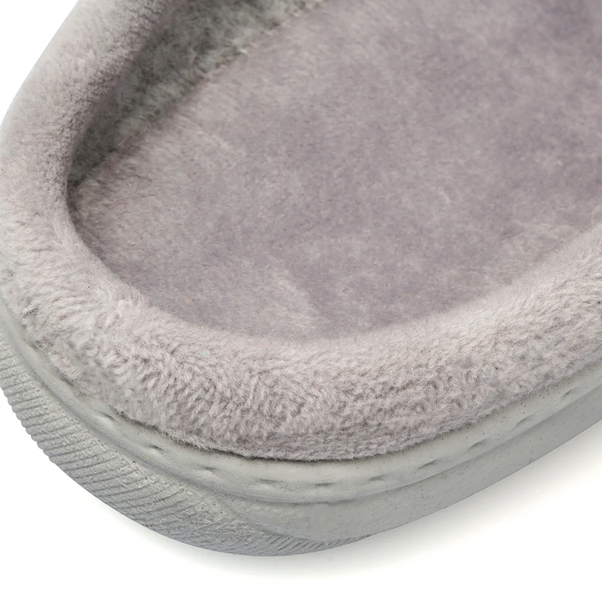 Pantofole grigie in tessuto da donna con decorazione StilRosa - Image 6