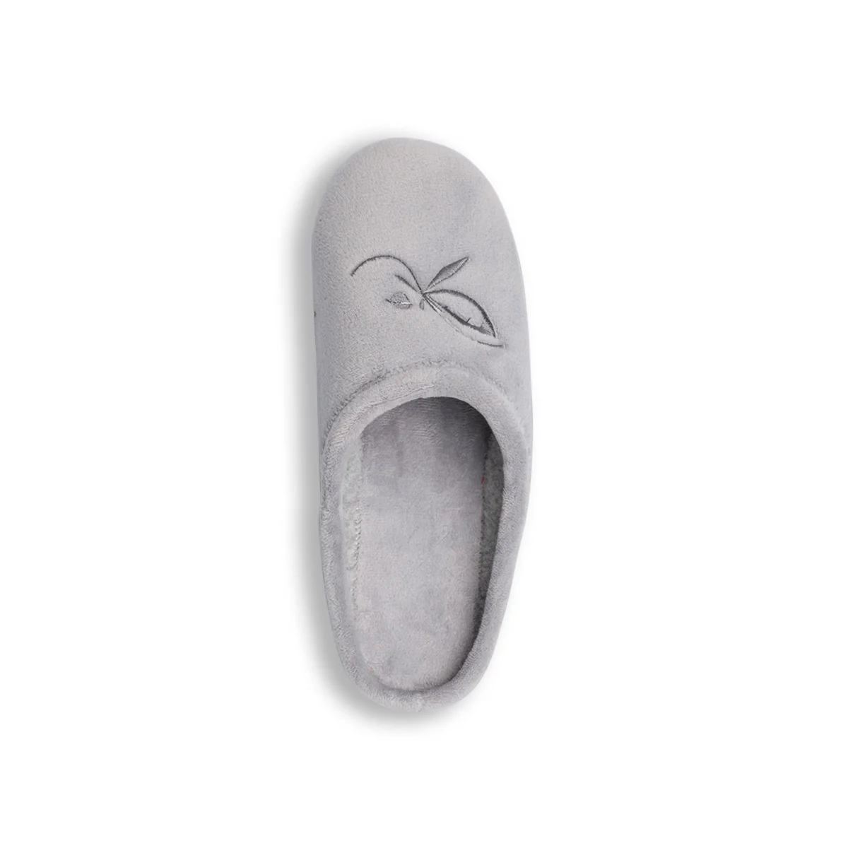 Pantofole grigie in tessuto da donna con decorazione StilRosa - Image 7