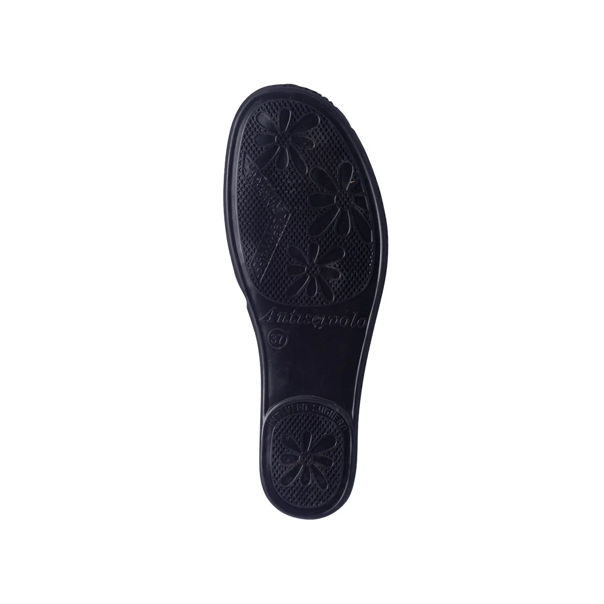 Pantofole grigie in tessuto da donna con fiore Rosagialla - Image 4