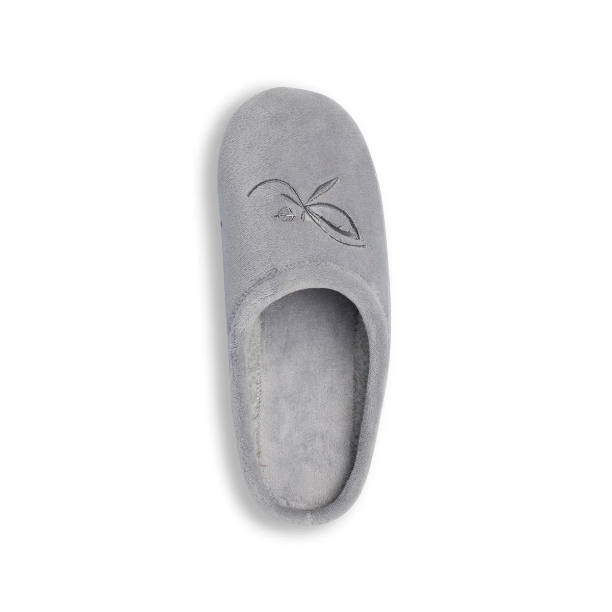 Pantofole grigie in tessuto da donna con ricamo Forzasette - Image 8