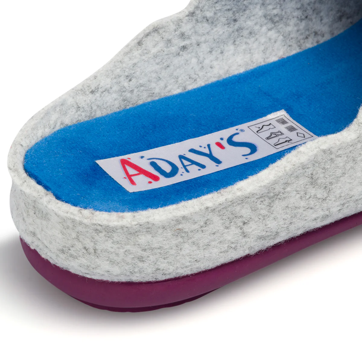 Pantofole grigie in tessuto da donna con stampa gufetti Aday's - Image 6