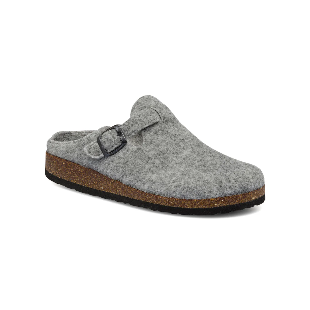 Pantofole grigio chiaro in tessuto da uomo con cinturino Tè Verde - Image 2