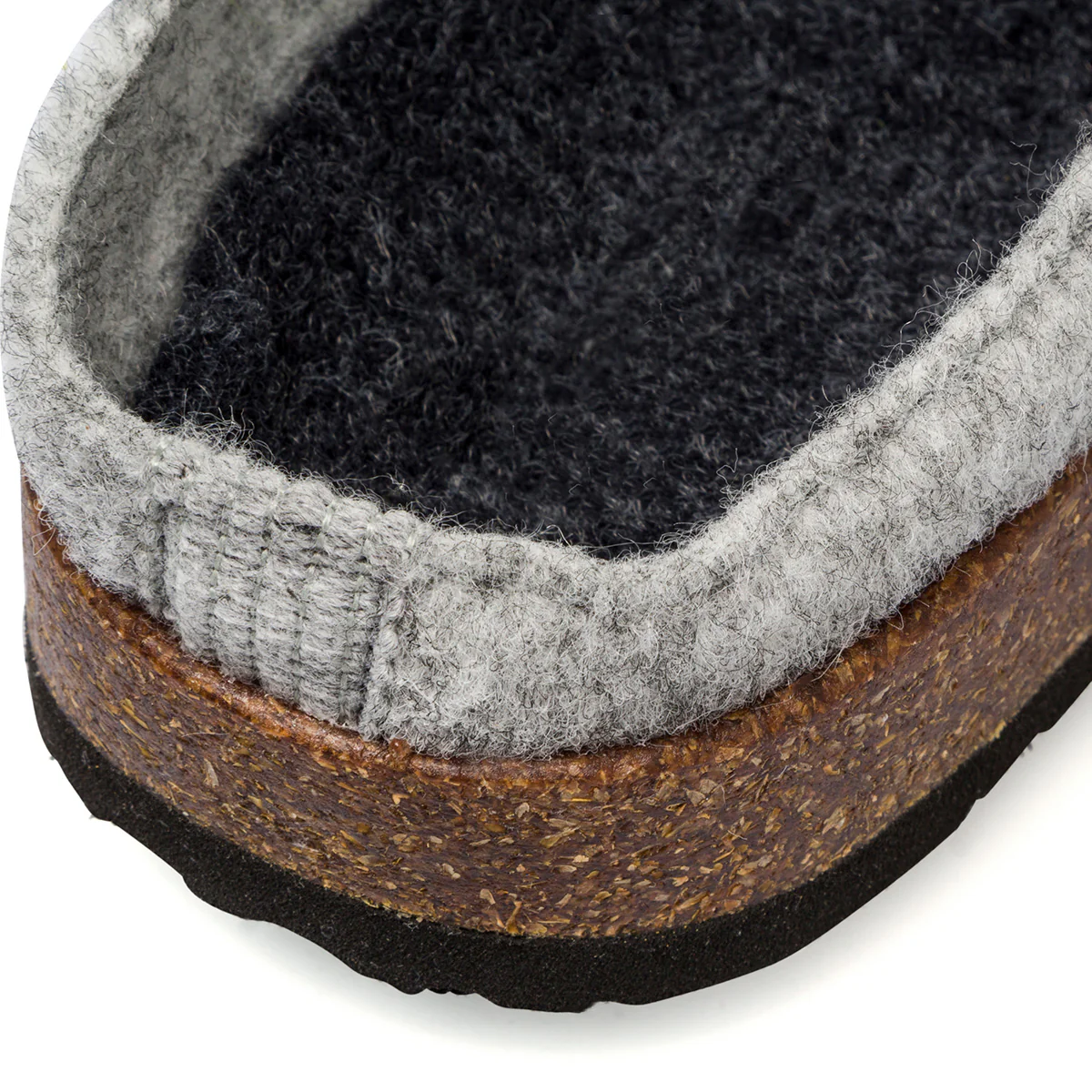 Pantofole grigio chiaro in tessuto da uomo con cinturino Tè Verde - Image 6