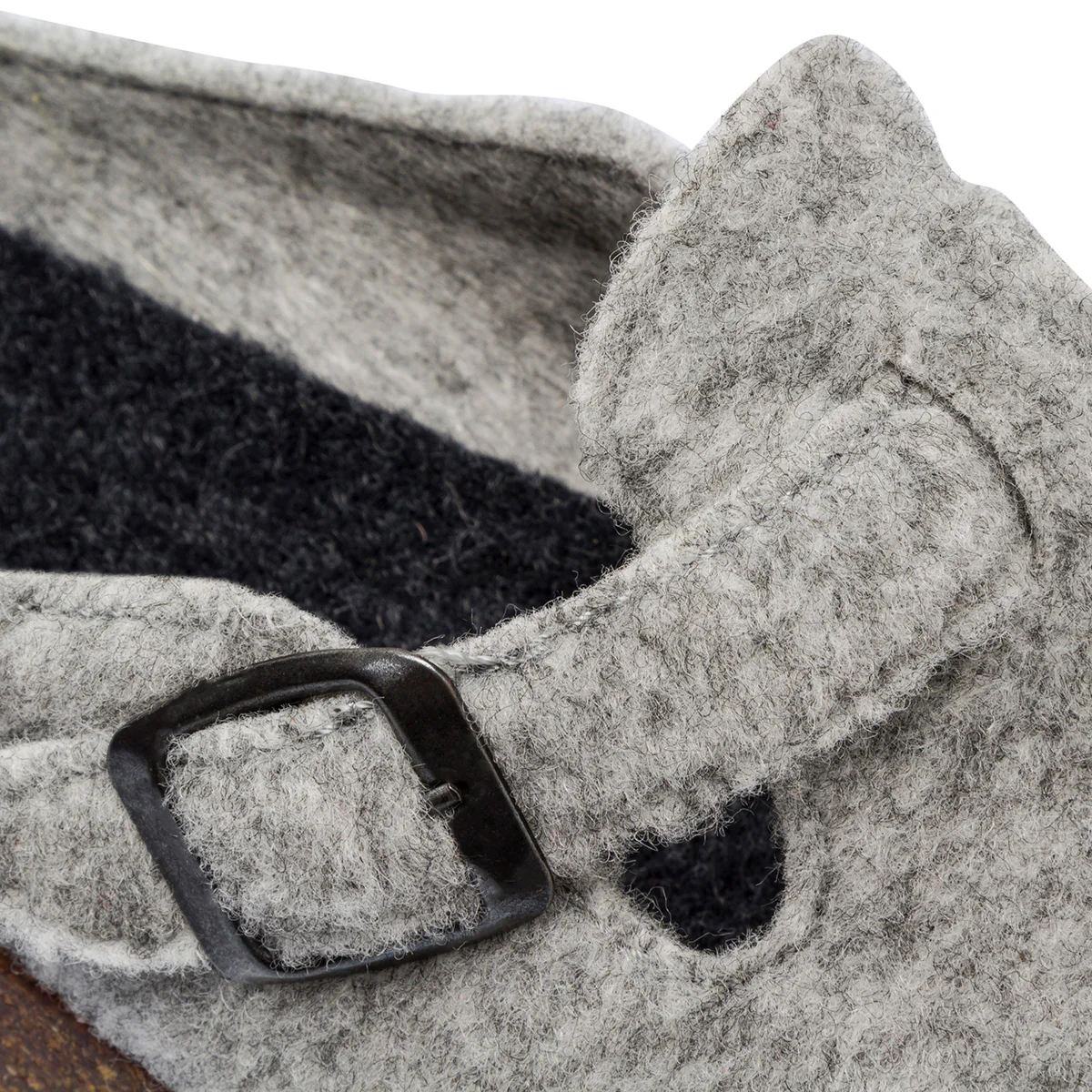 Pantofole grigio chiaro in tessuto da uomo con cinturino Tè Verde - Image 7