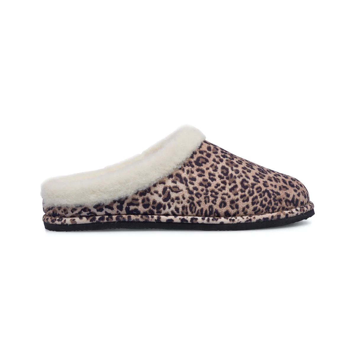 Pantofole in tessuto da donna con fantasia animalier Rosagialla