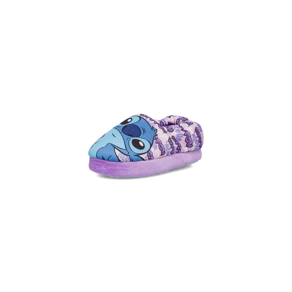 Pantofole lilla da bambina e bambino con stampe e logo Stitch - Image 3