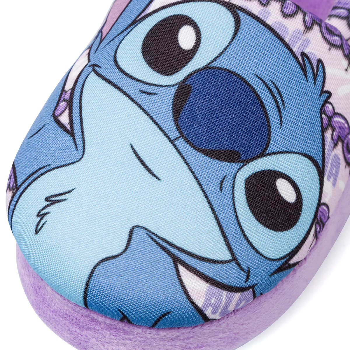 Pantofole lilla da bambina e bambino con stampe e logo Stitch - Image 6
