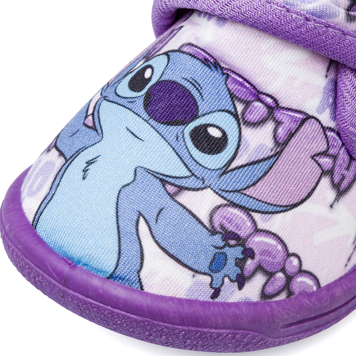 Pantofole lilla da bambina e bambino con stampe Stitch - Image 2