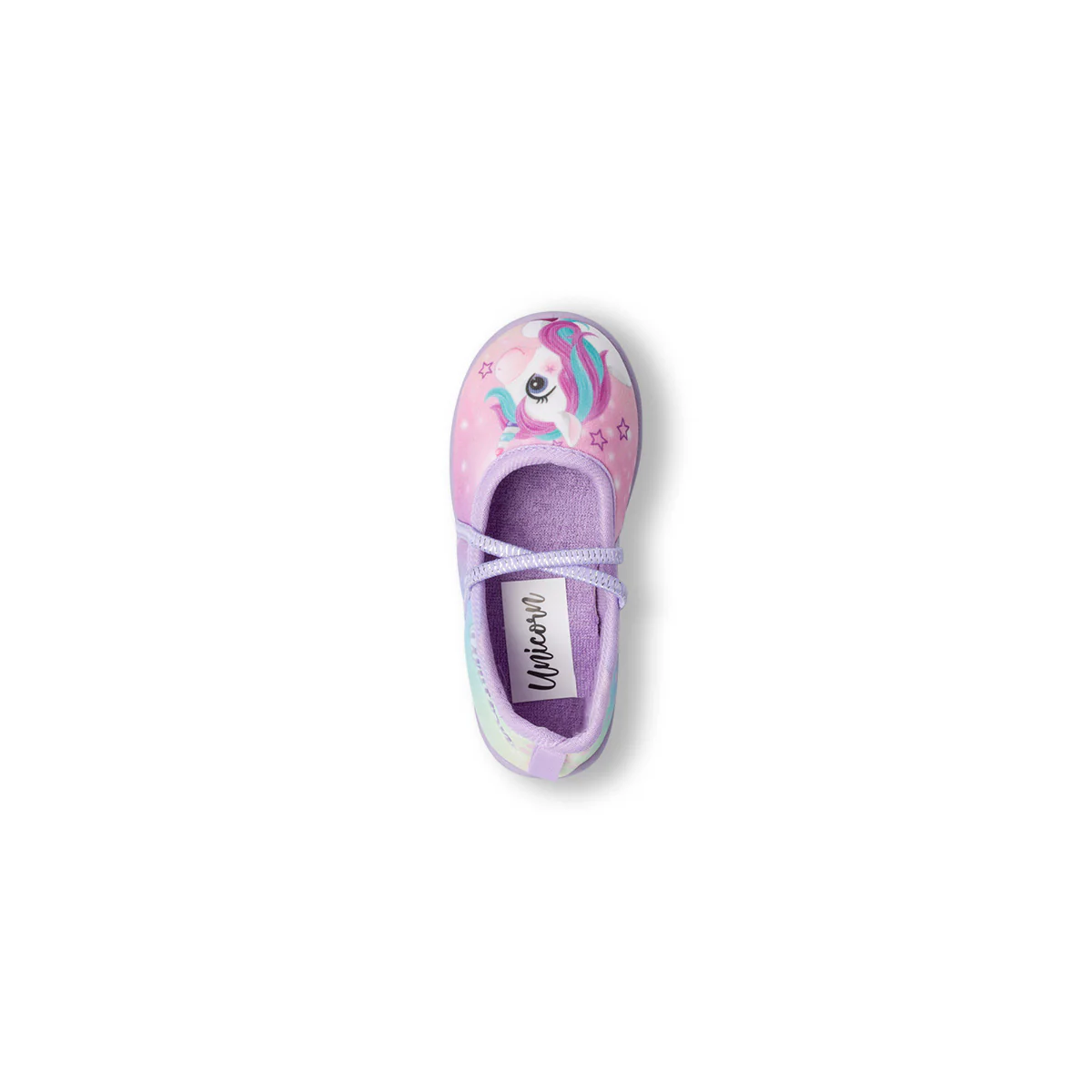 Pantofole lilla e rosa da bambina con stampa Unicorno - Image 7
