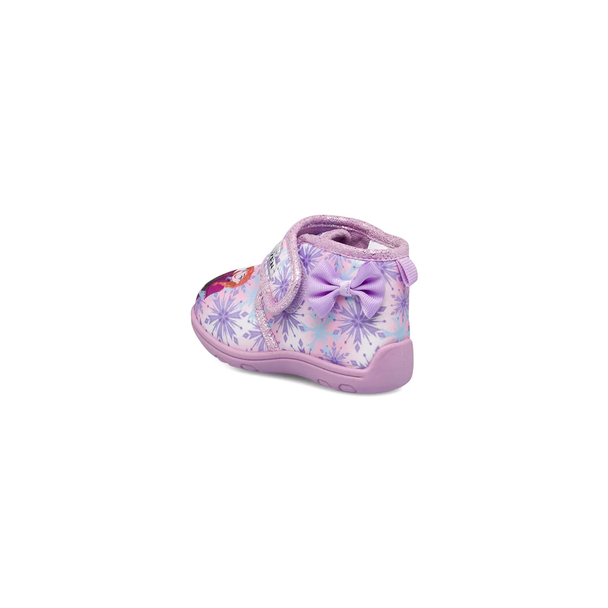 Pantofole lilla glitterate da bambina con Elsa e Anna di Frozen - Image 3
